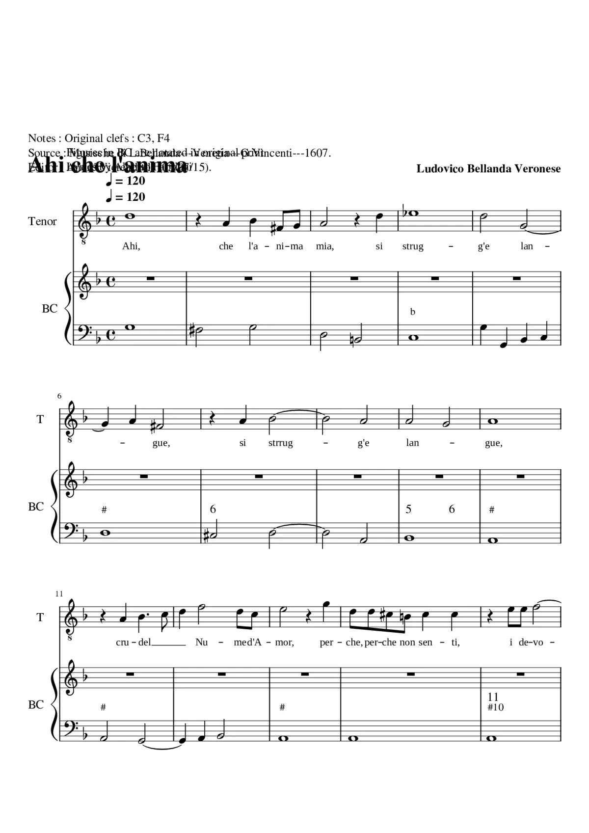 Ahi che l'anima - Page 1