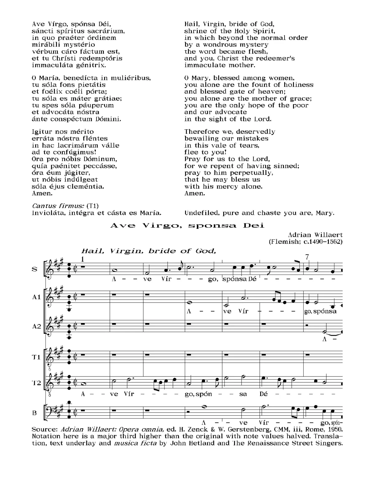 Ave Virgo, sponsa Dei - Page 1
