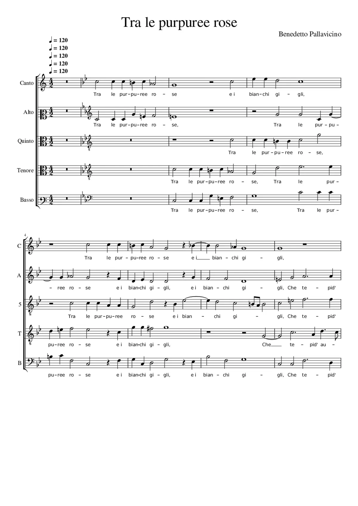 Tra le purpuree rose - Page 1