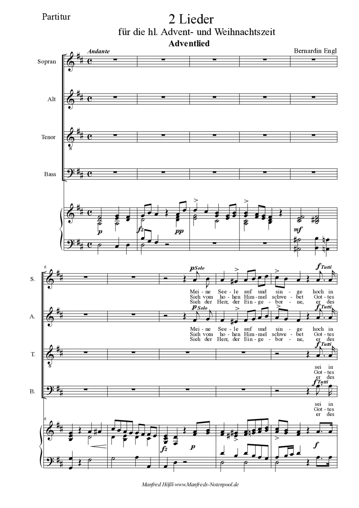 Advents- und Weihnachtslied - Page 1