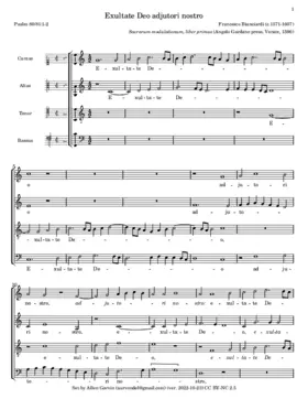 Exultate Deo adjutori nostro
