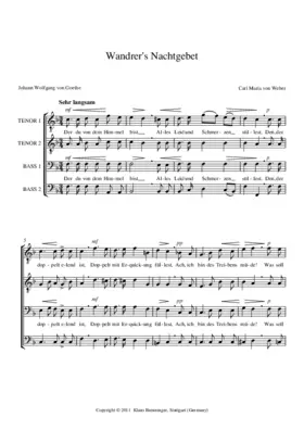 Wandrers Nachtgebet