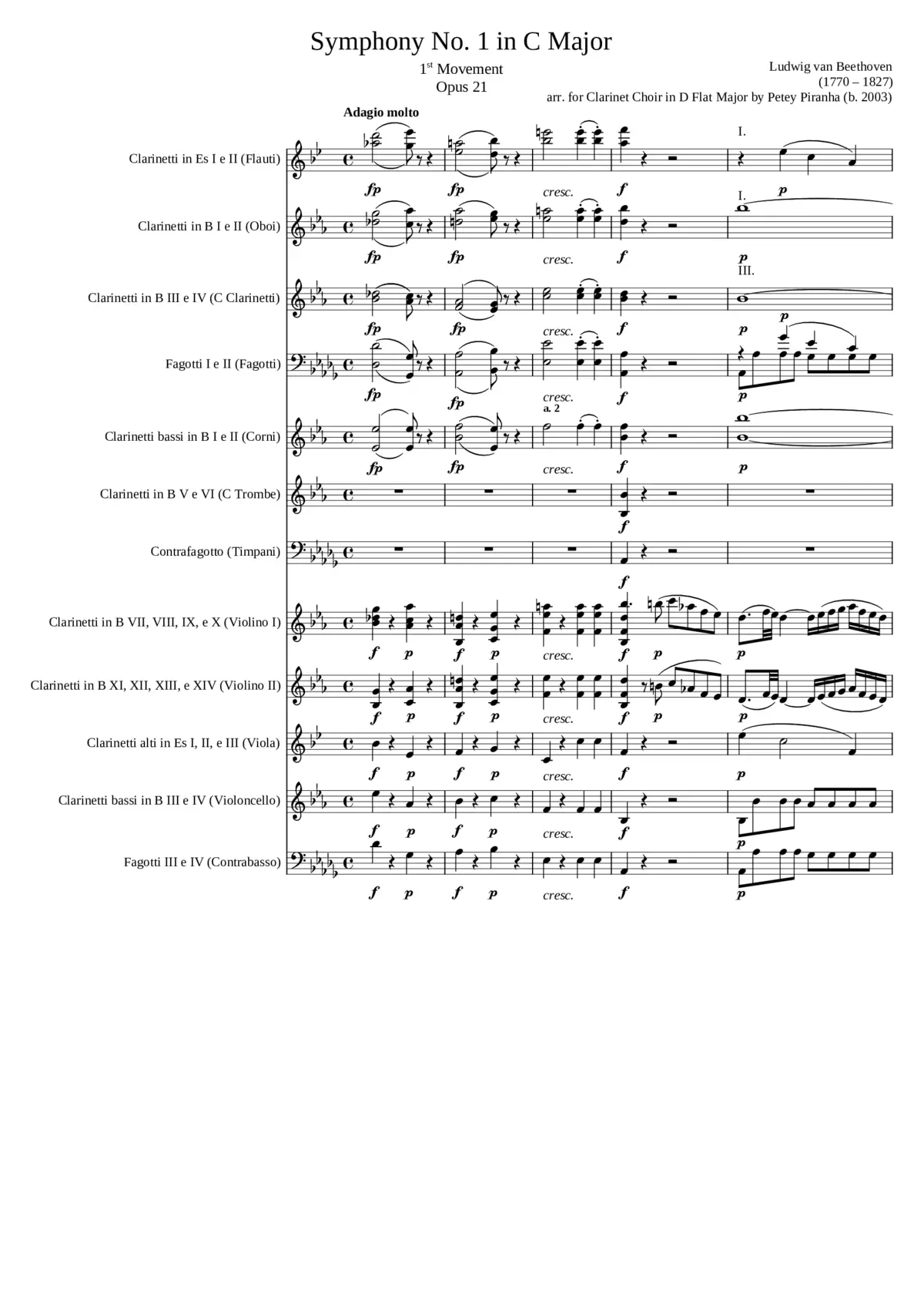 Symphony No.1 Op.21 - Page 1