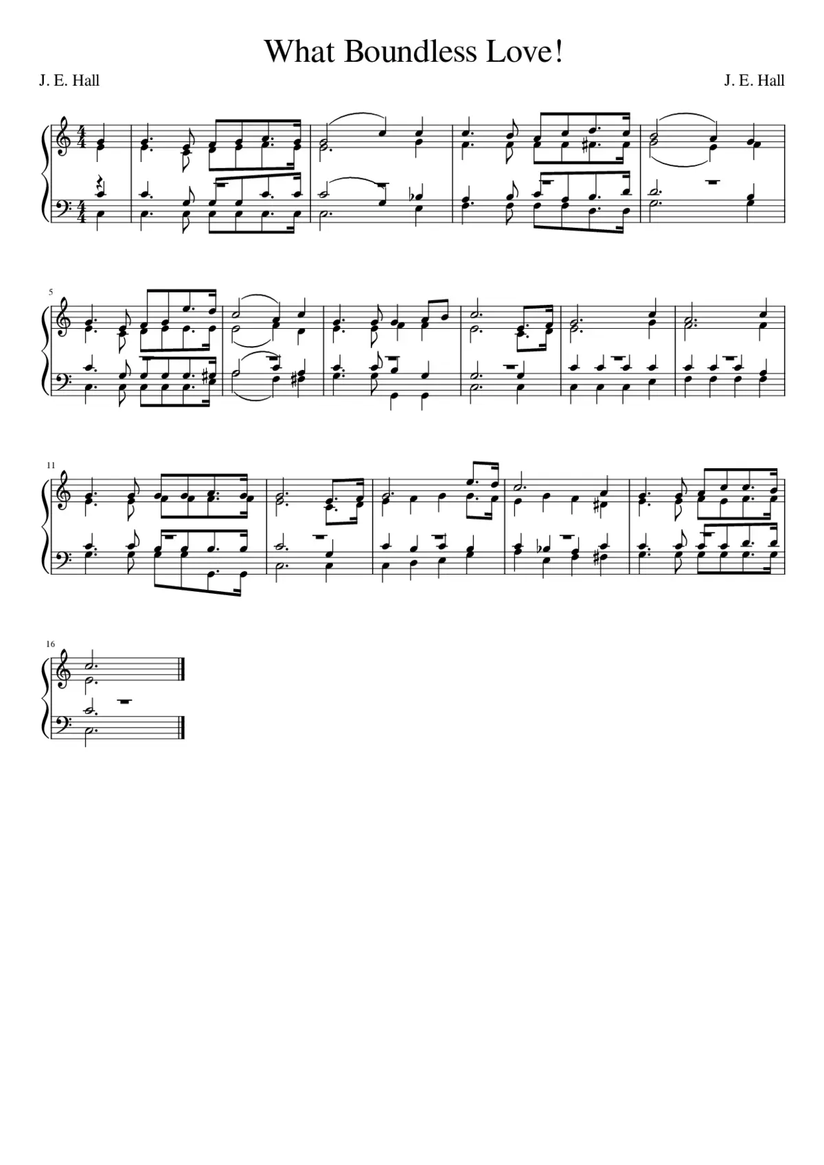 What boundless love did Jesus show - Page 1