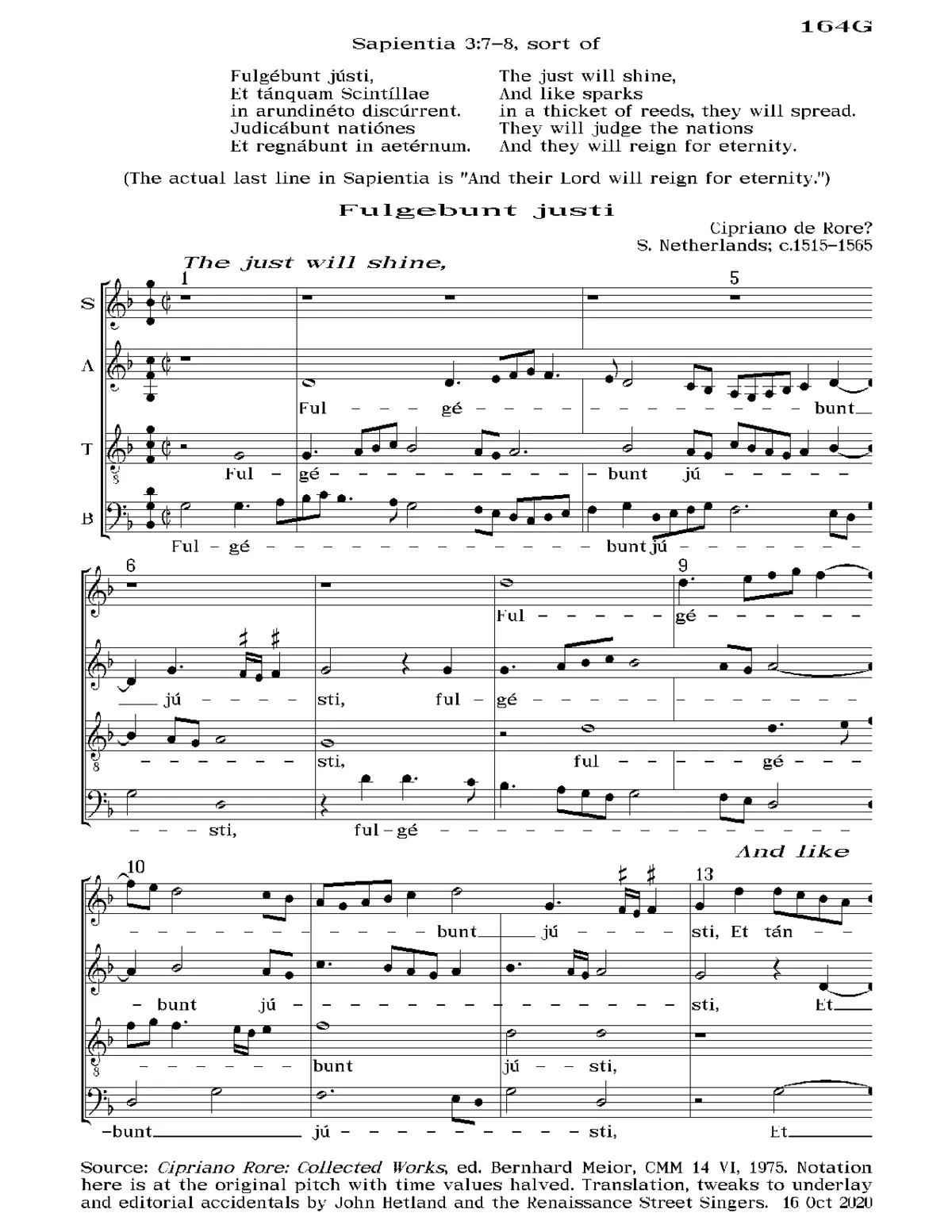 Fulgebunt justi - Page 1