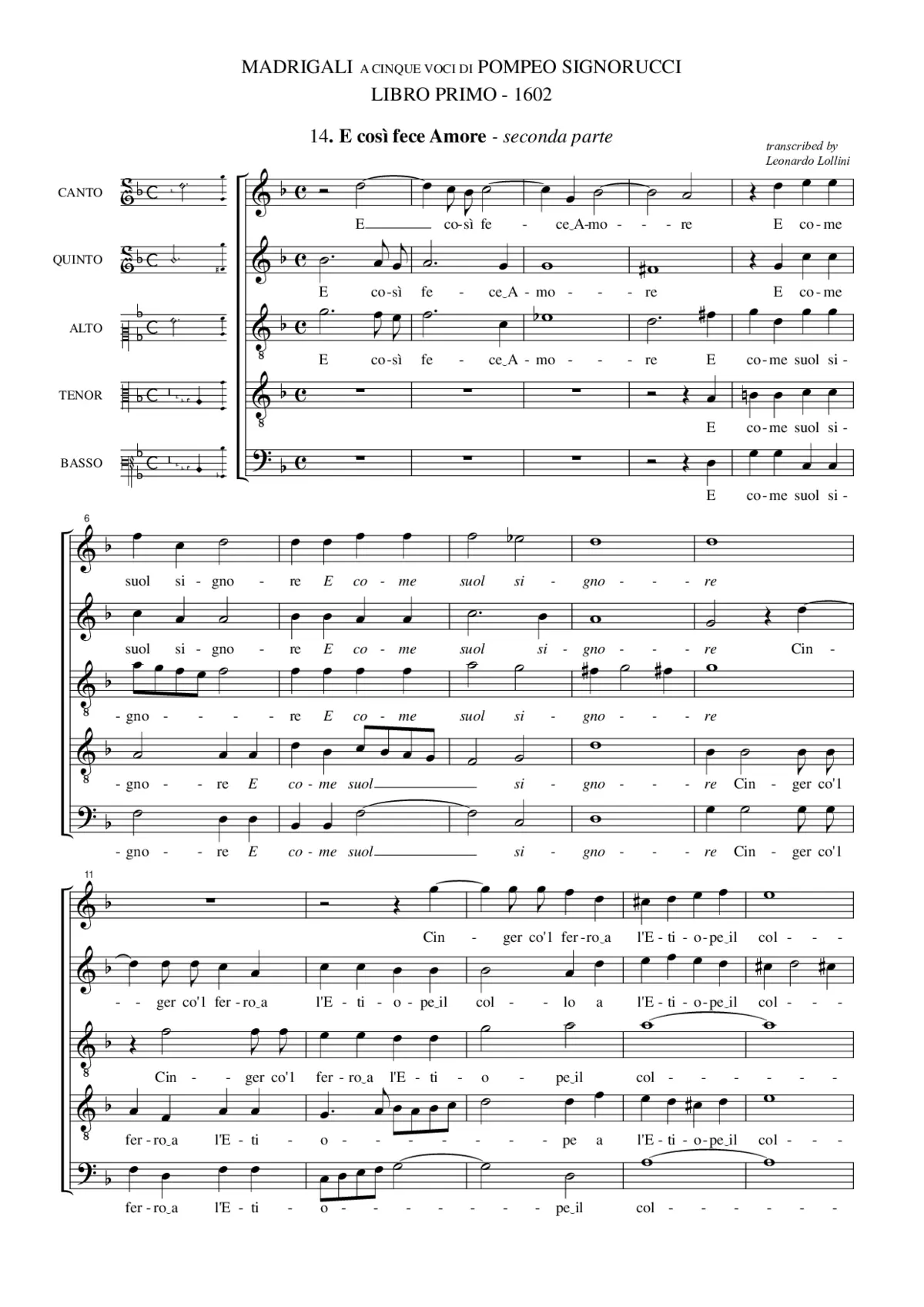 E così fece Amore - Page 1