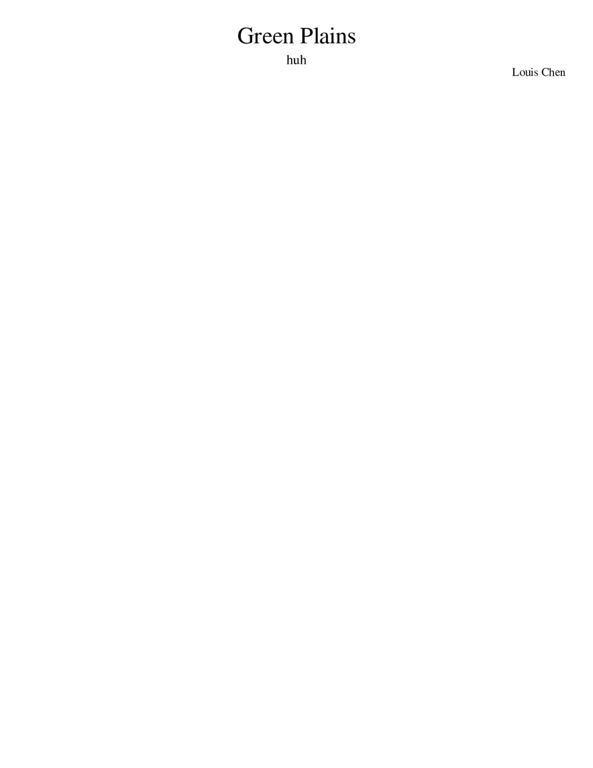 Green PlainsNice - Page 1