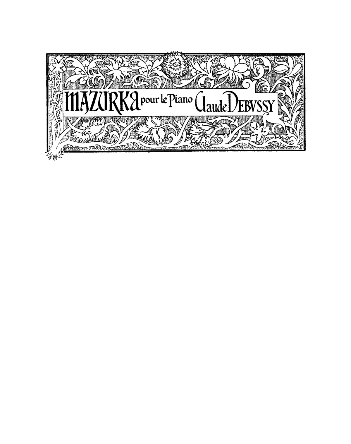 Mazurka - Page 1