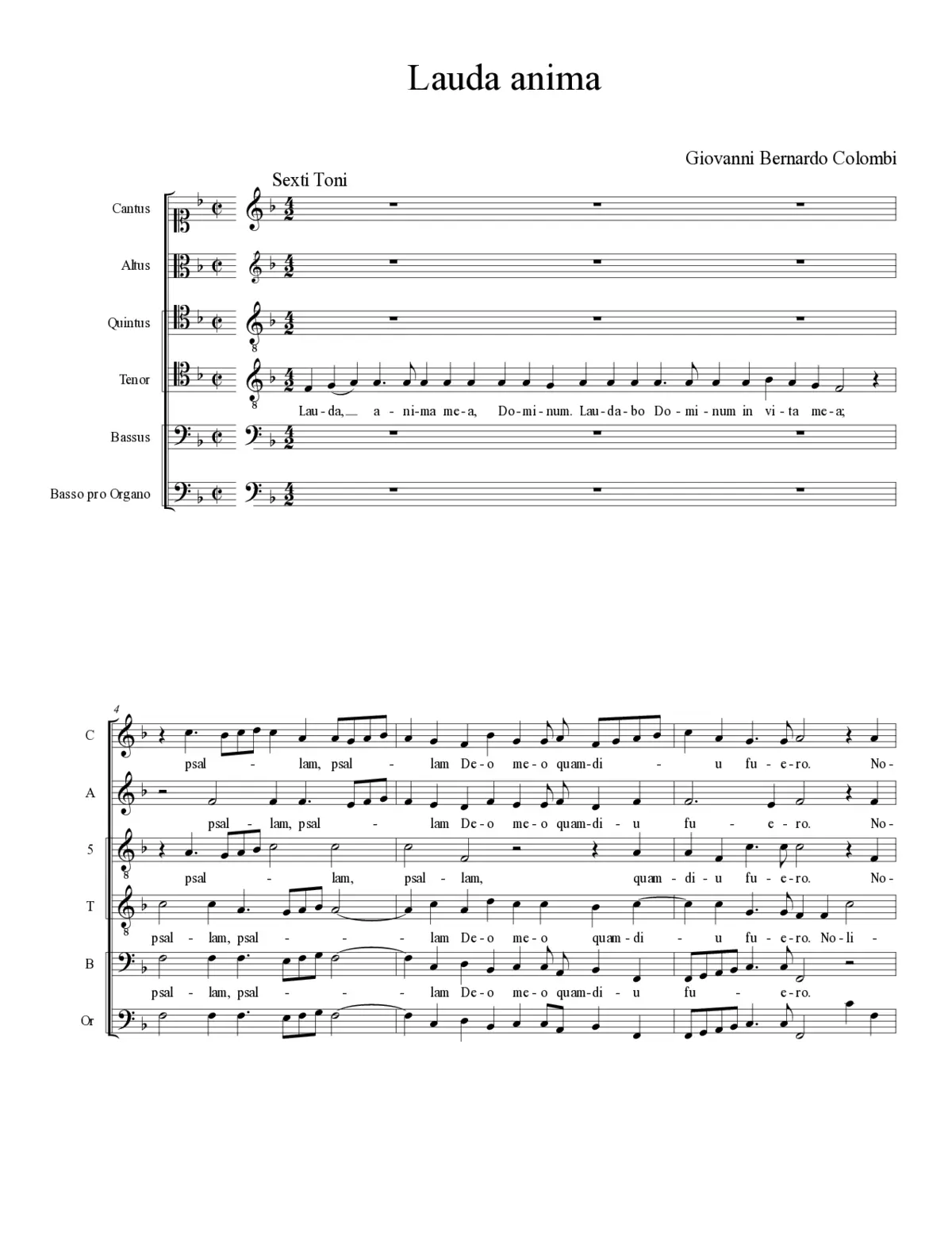 Lauda anima - Page 1