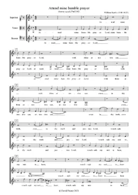 Attend mine humble prayer