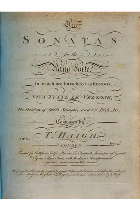 3 Piano Sonatas