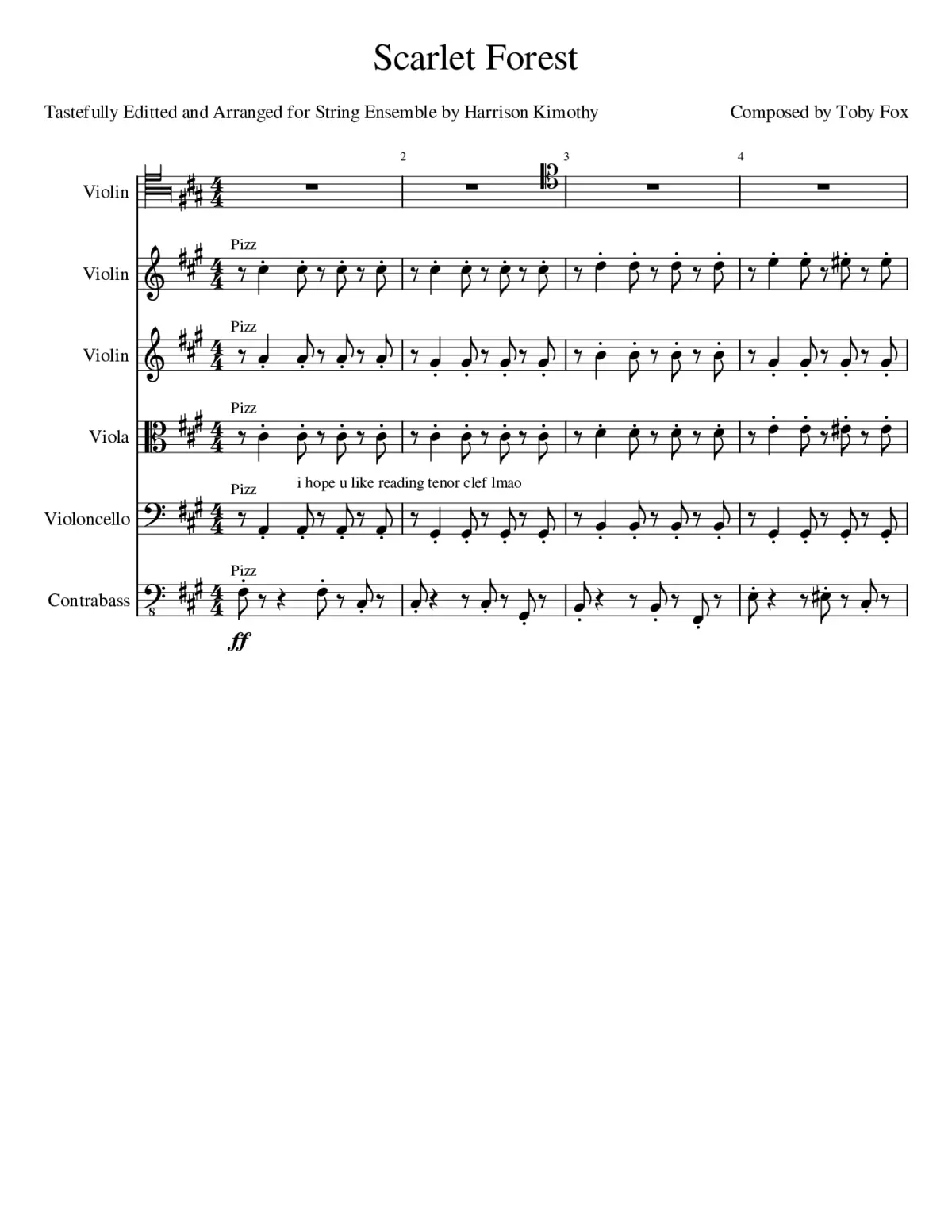 Scarlet Forest (Deltarune) - Page 1