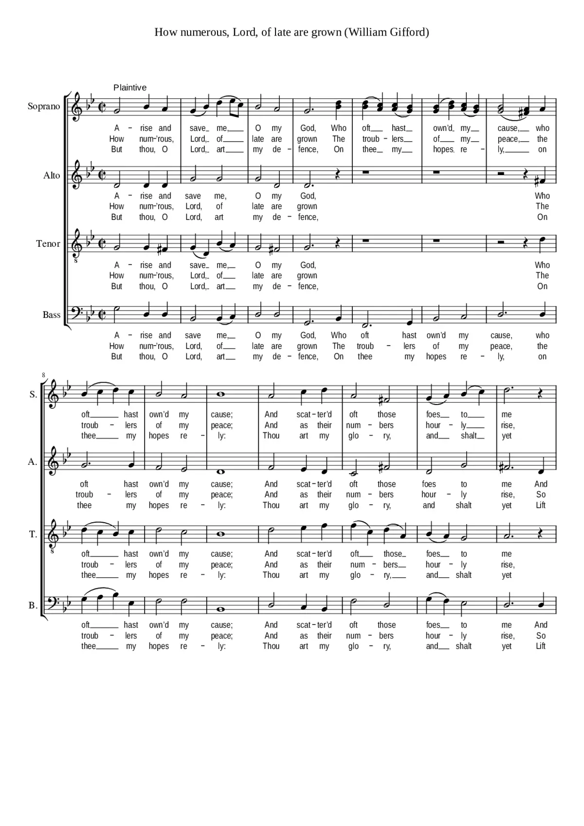 How numerous Lord of late are grown - Page 1