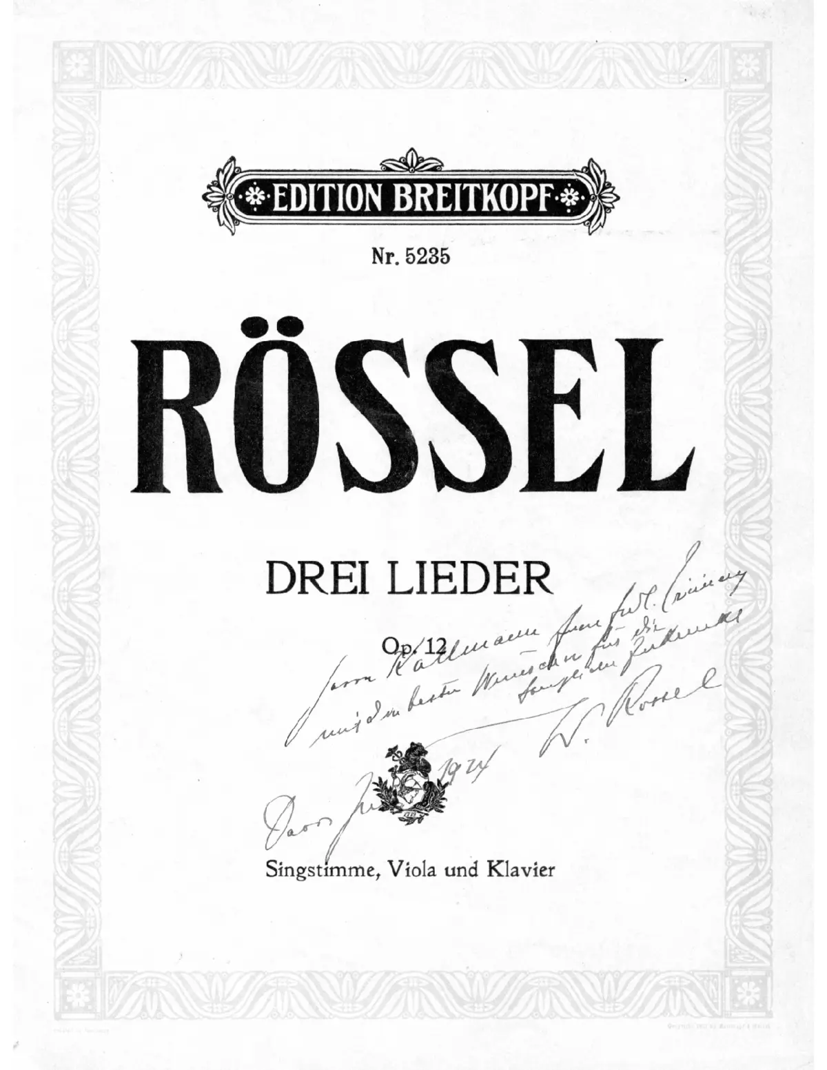 3 Lieder - Page 1