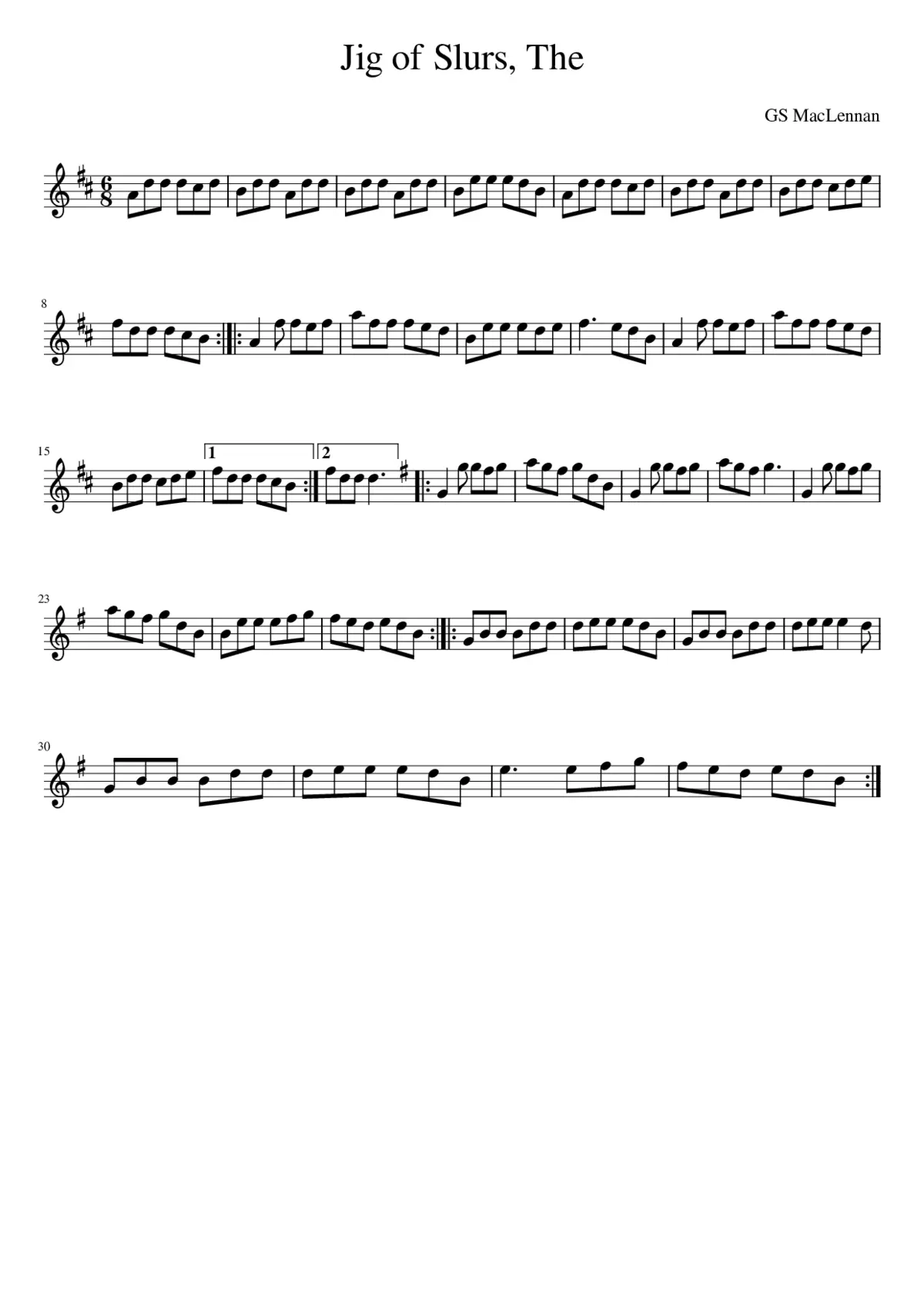 The Jig of Slurs - Page 1