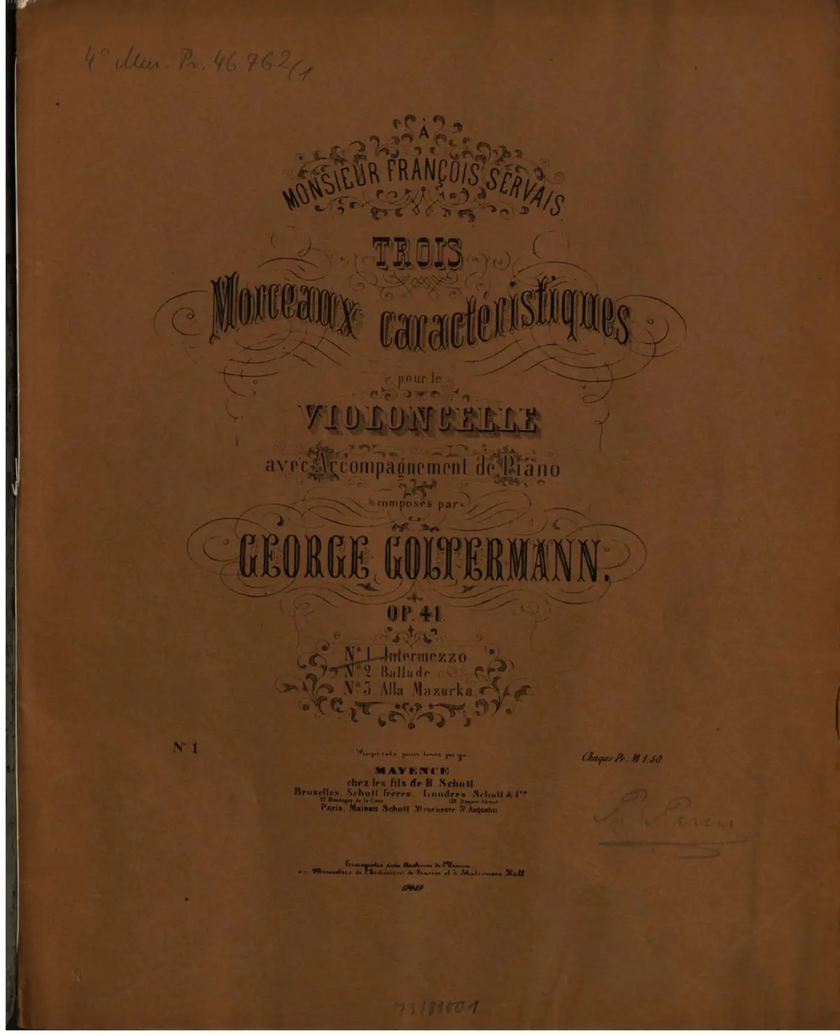 3 Morceaux Caractéristiques - Page 1