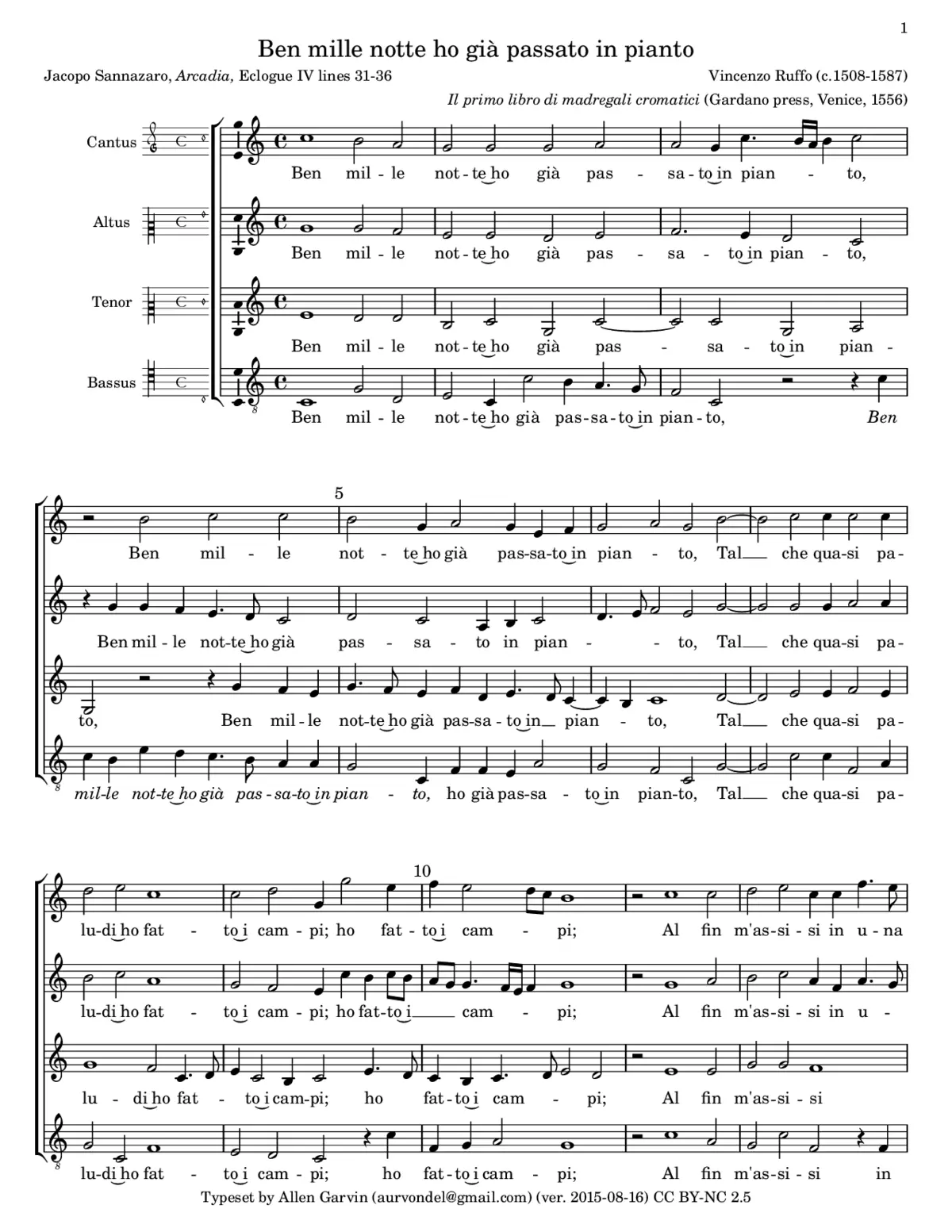 Ben mille nott'ho - Page 1
