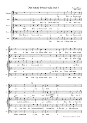 Our Bonny-boots could toot it