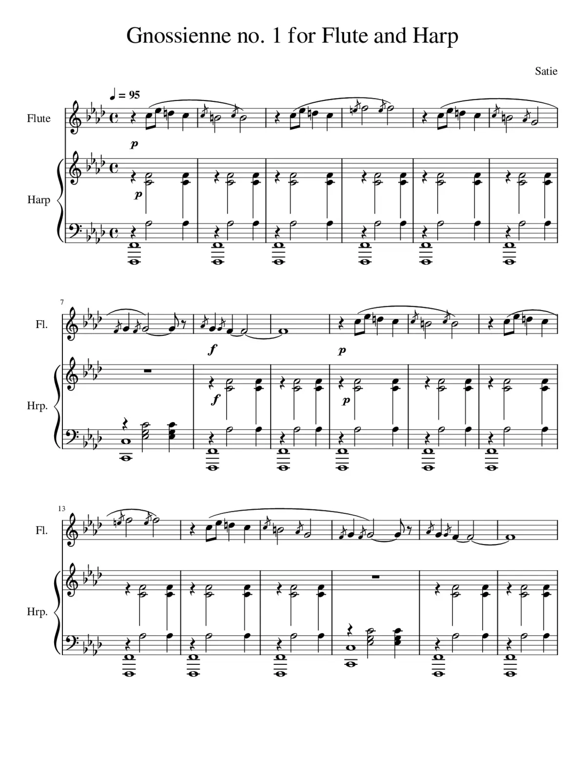 Gnossienne No.1 - Page 1