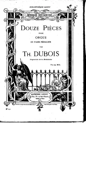 Douze pièces pour orgue ou piano-pédalier