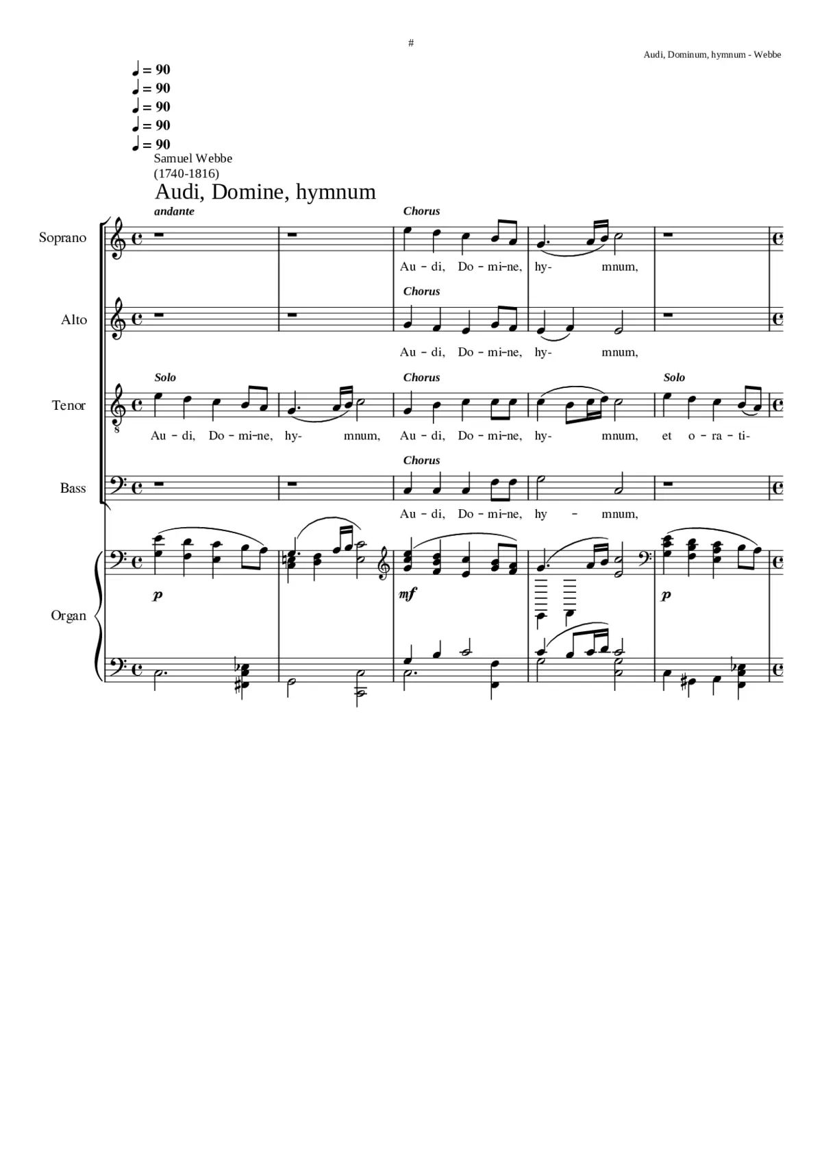 Audi Domine hymnum - Page 1