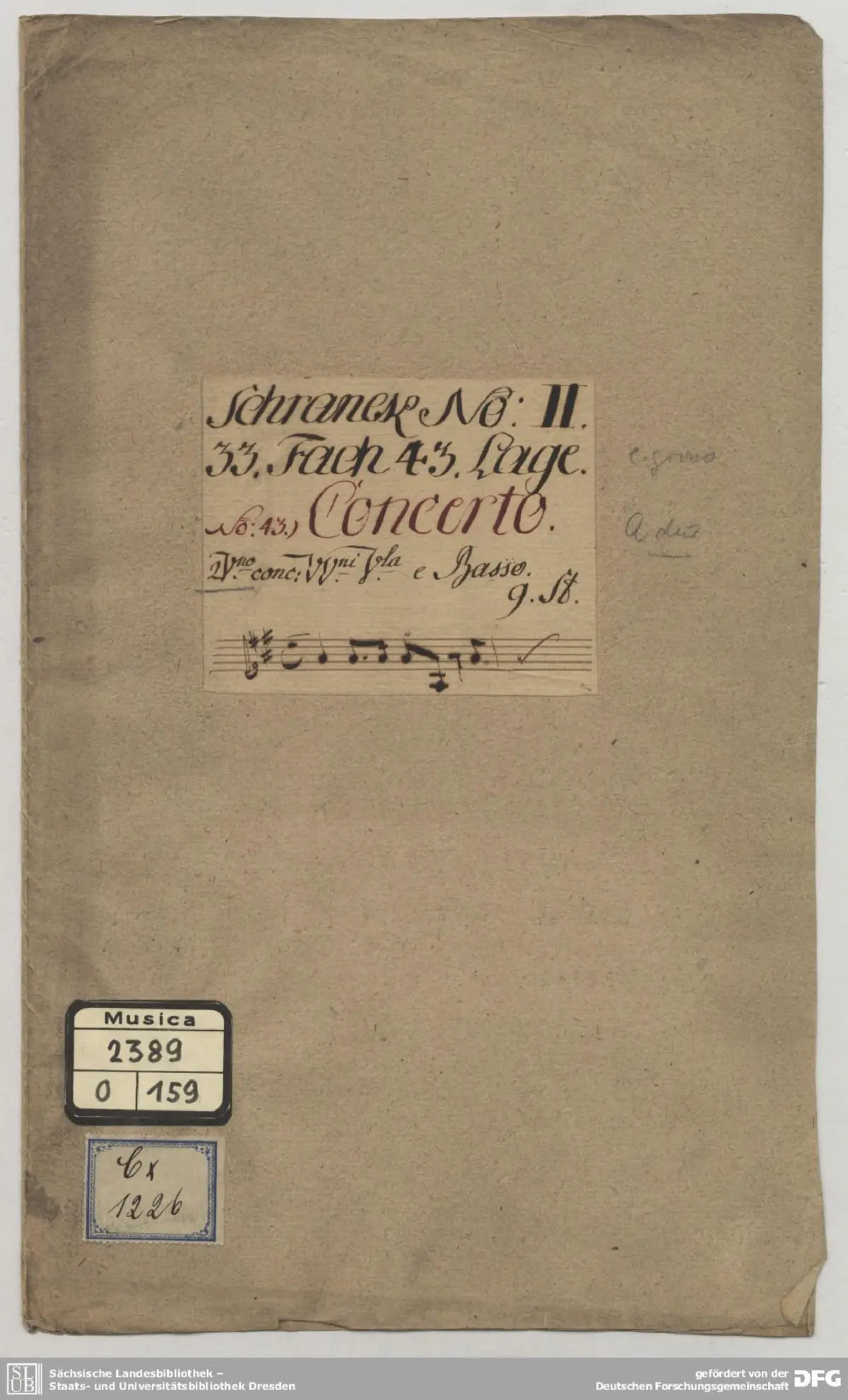 Concerto for 2 Violins in A major - Page 1
