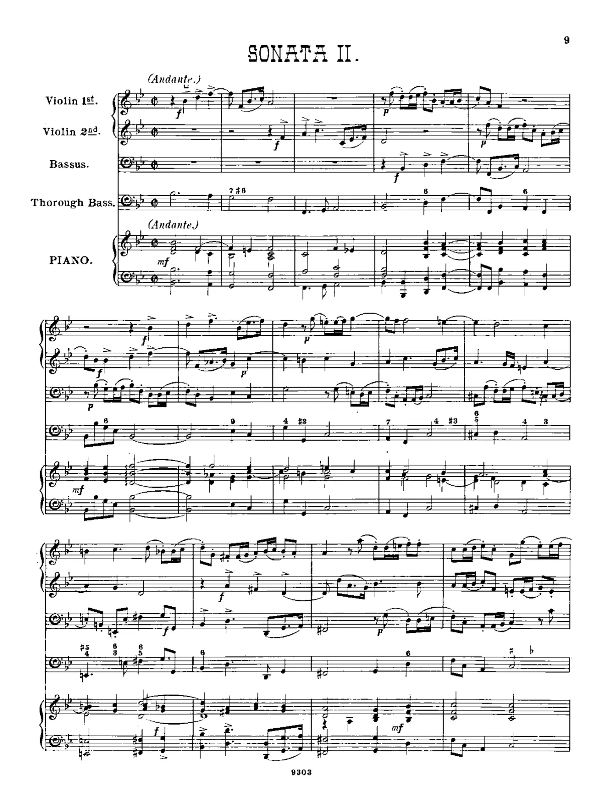 Trio Sonata in B-flat major - Page 1