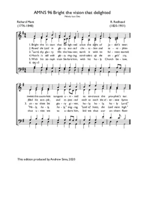 Bright the vision that delighted