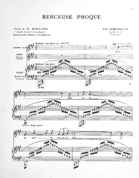 3 poèmes du ‘Livre de la Jungle'