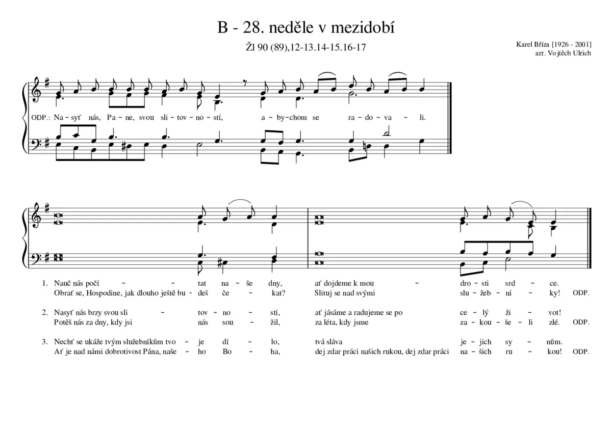 B - 28. neděle v mezidobí - Page 1