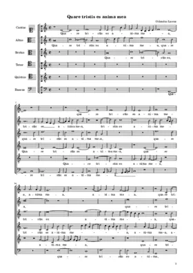 Quare tristis es anima mea a6