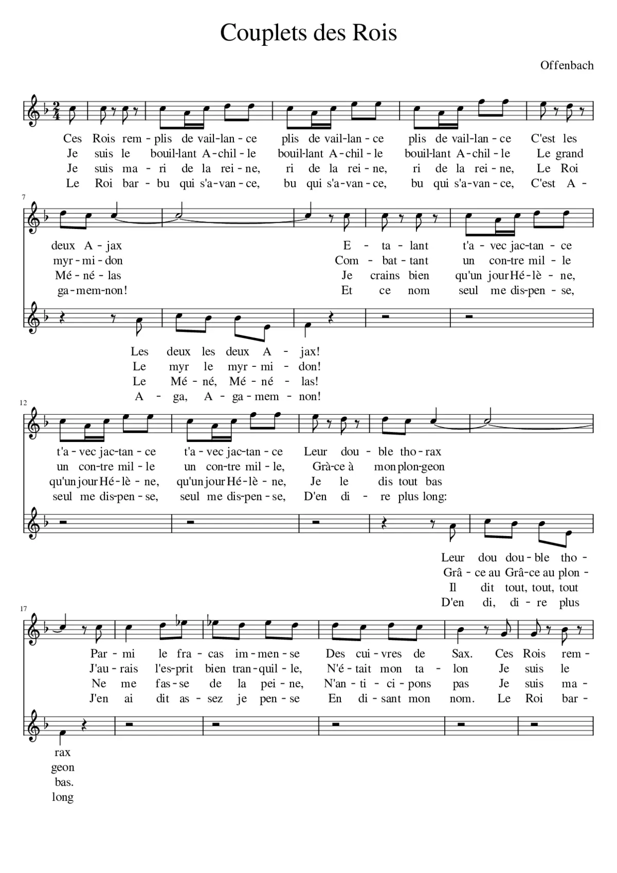 Couplets des Rois - Page 1