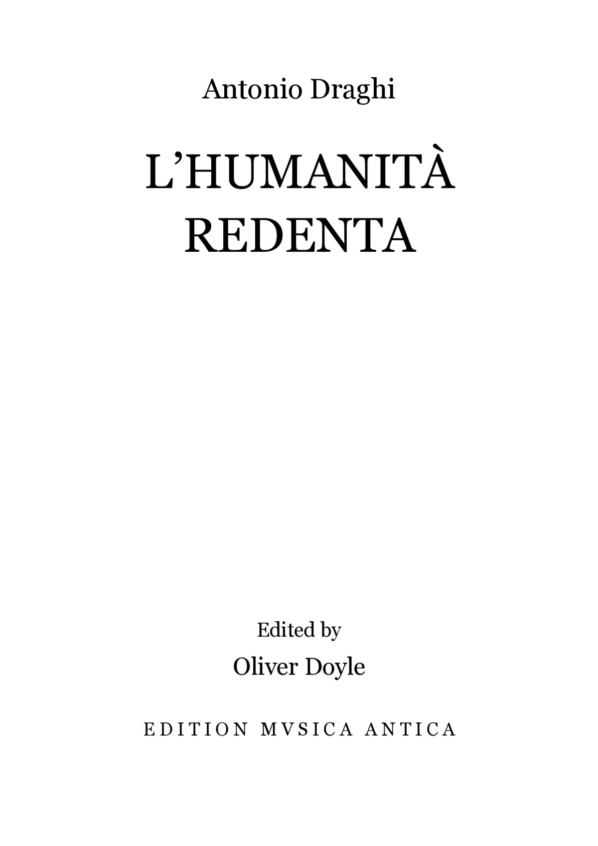 L’Humanità Redenta - Page 1