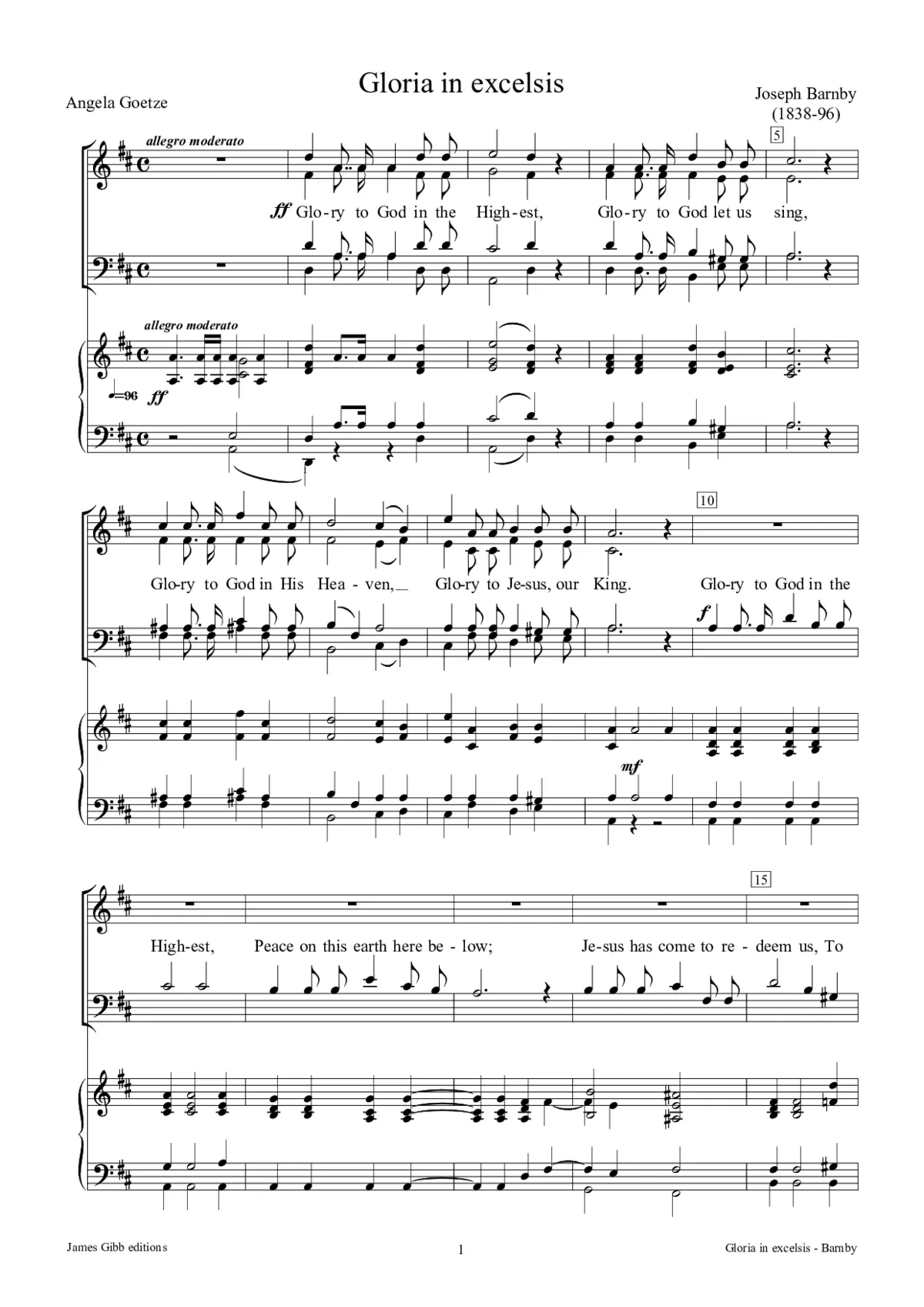 Gloria in excelsis - Page 1
