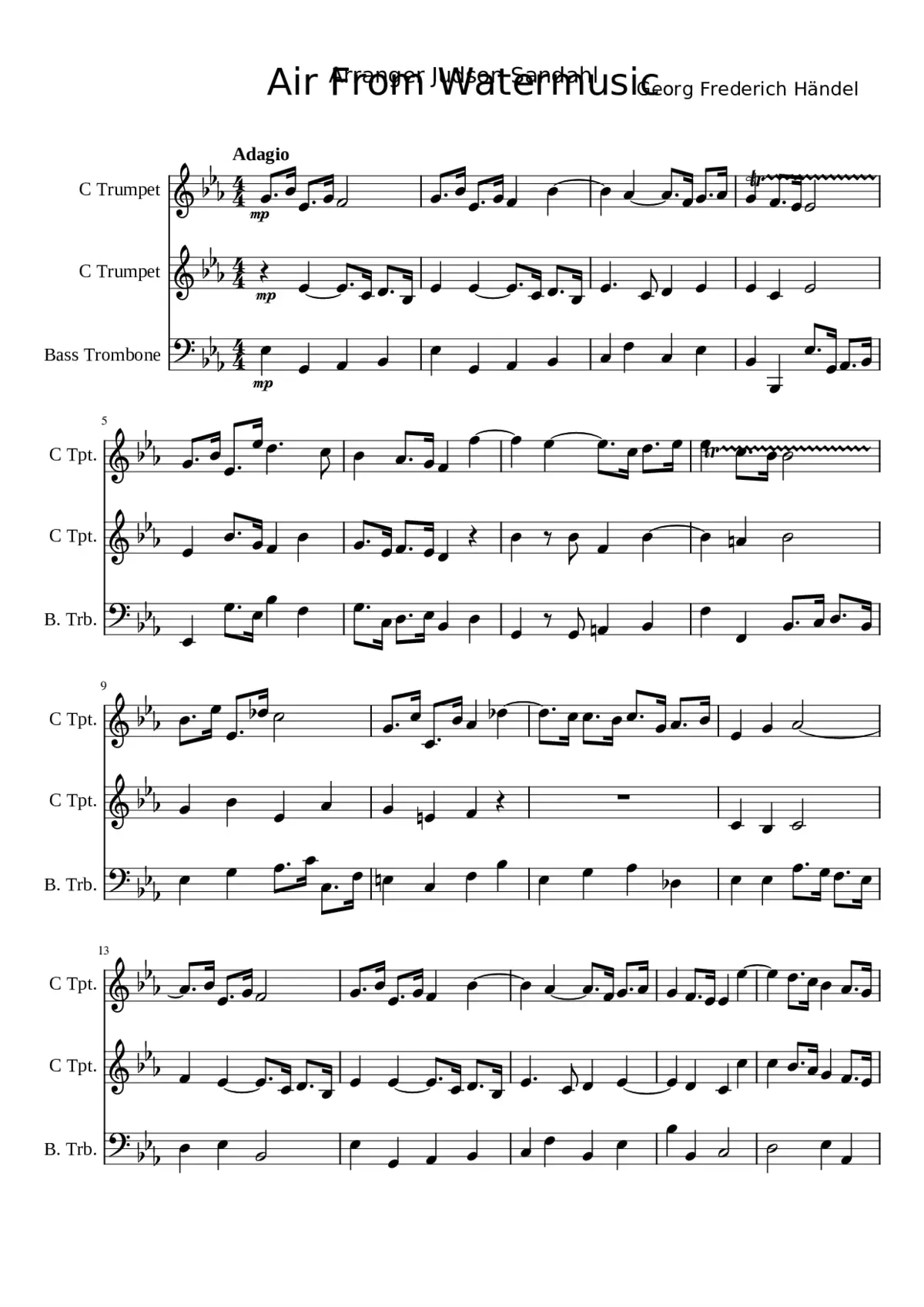 Water Music HWV 348-350 - Page 1