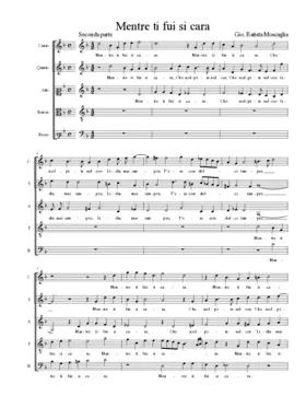 Mentre ti fui si cara