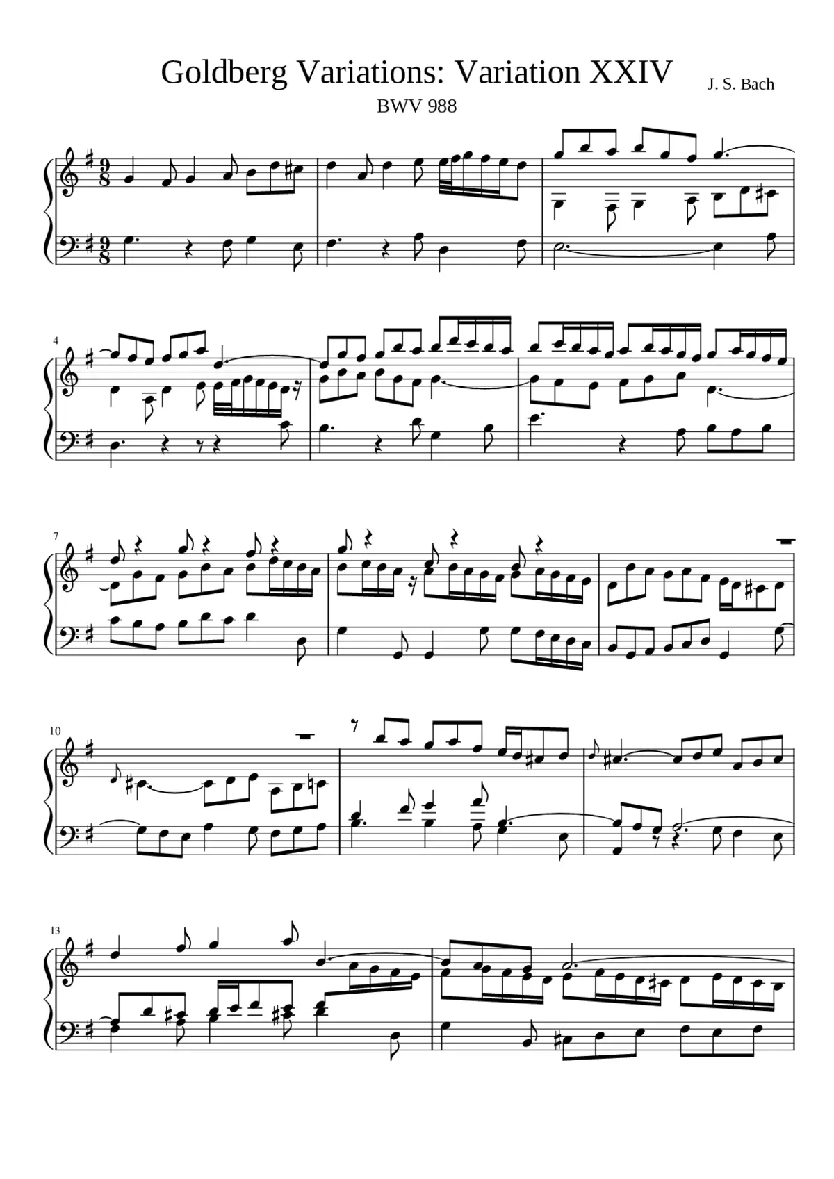 Goldberg-Variationen BWV 988 - Page 1
