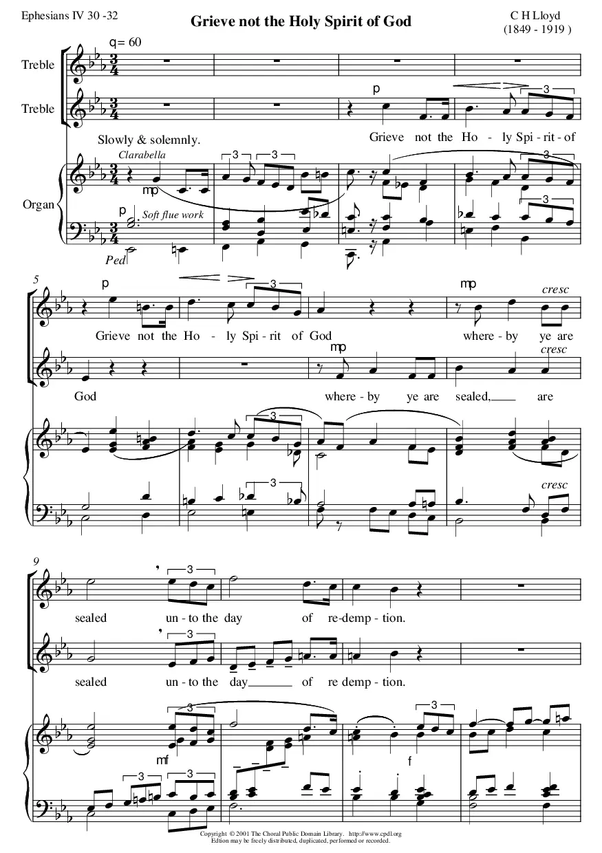 Grieve not the Holy Spirit of God - Page 1