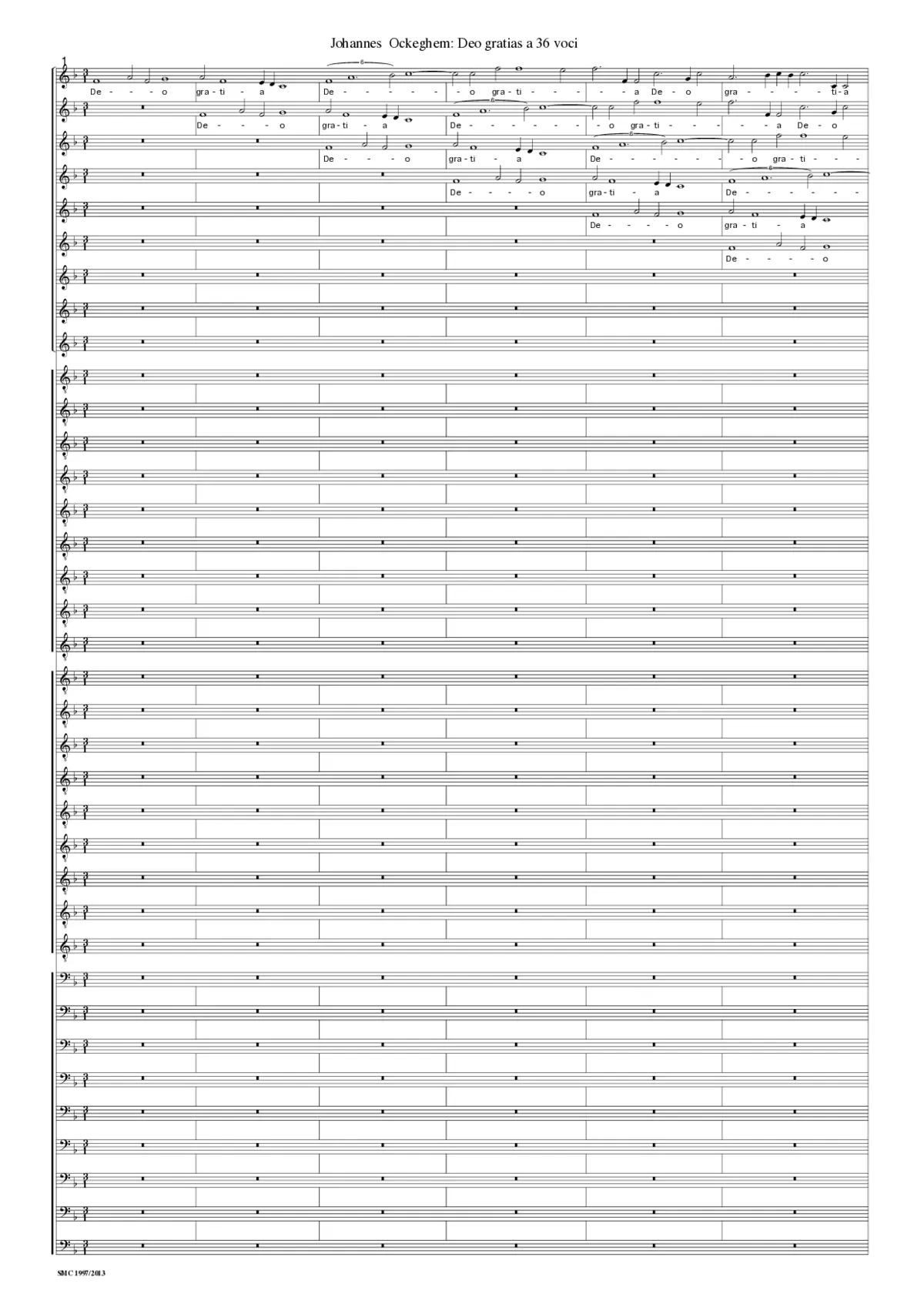 Deo gratias (36 part canon) - Page 1