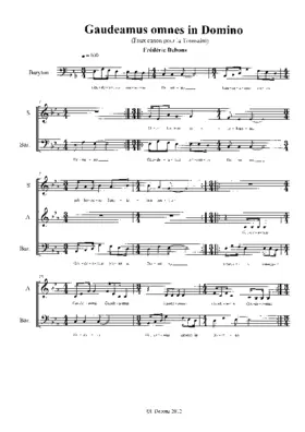 Gaudeamus omnes in Domino