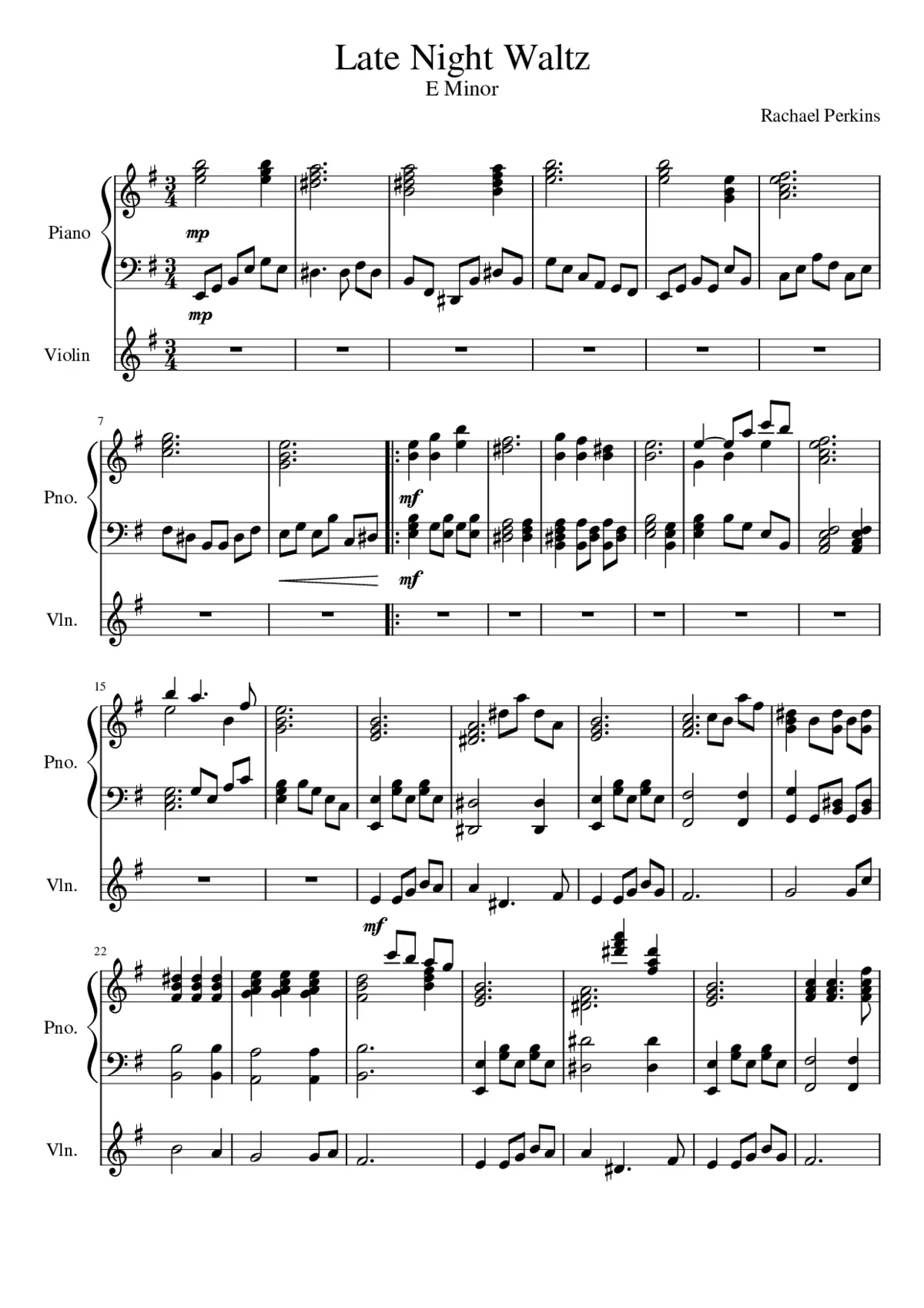 Late Night Waltz - Page 1