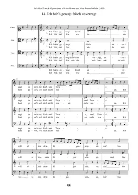 Ich hab's gewagt frisch unverzagt