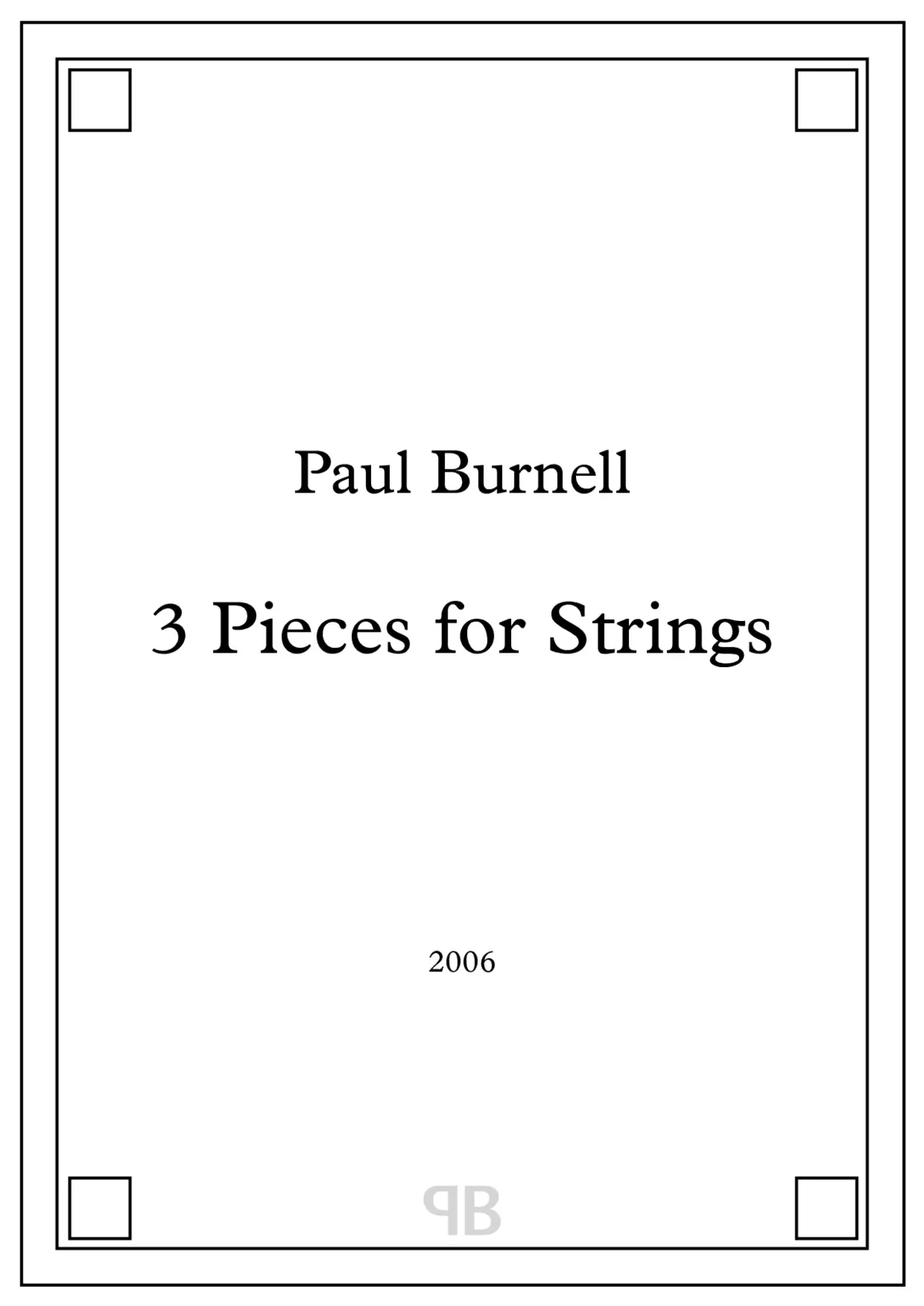 3 Pieces for Strings - Page 1