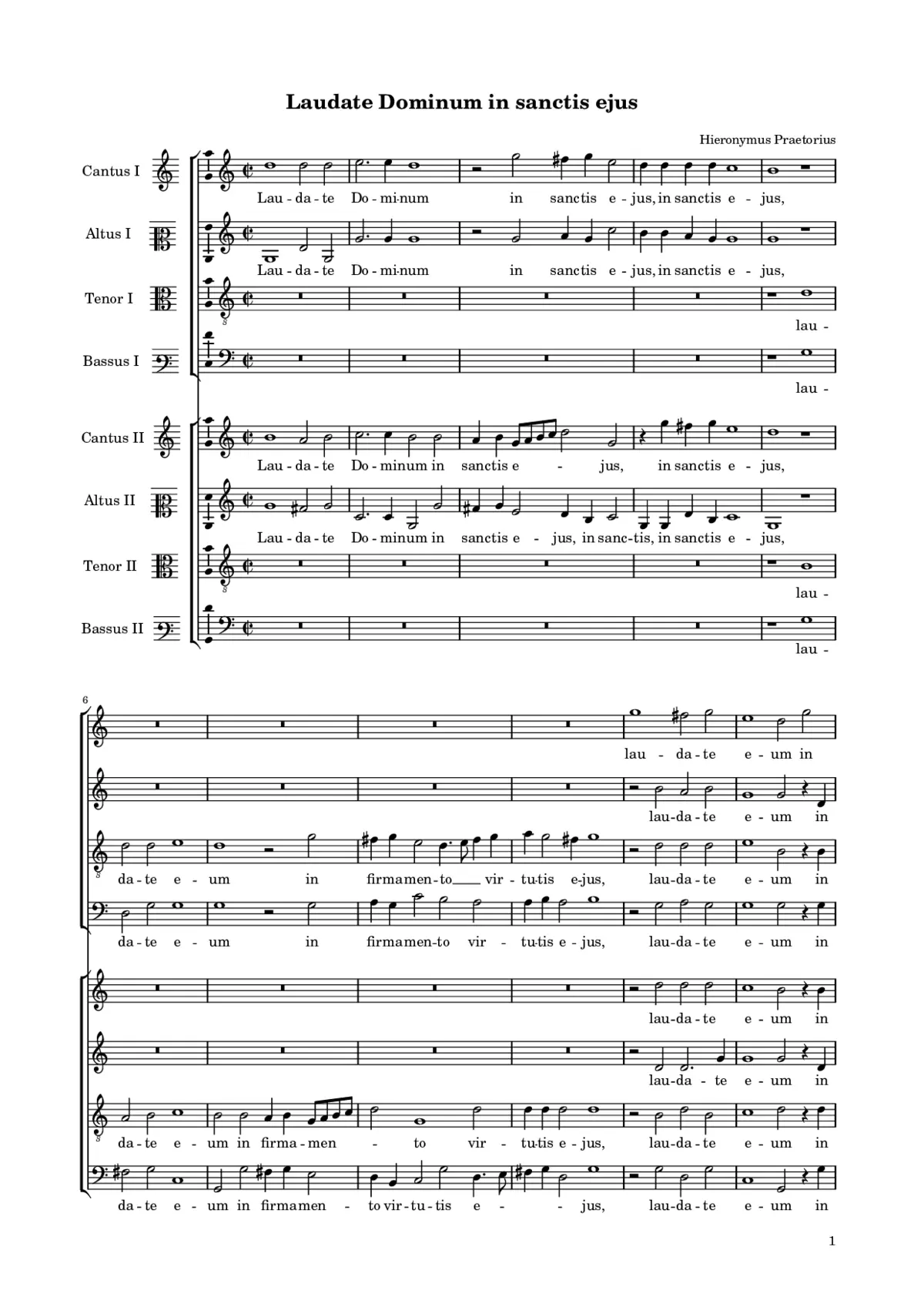 Laudate Dominum in sanctis ejus - Page 1