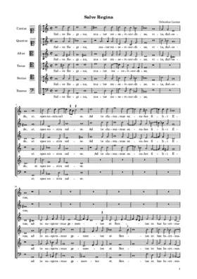 Salve Regina a 6 1604a