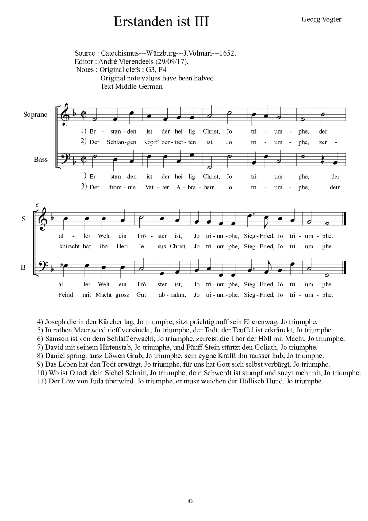 Erstanden ist der heilge Christ III - Page 1