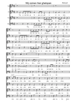 Wij comen hier gelopen