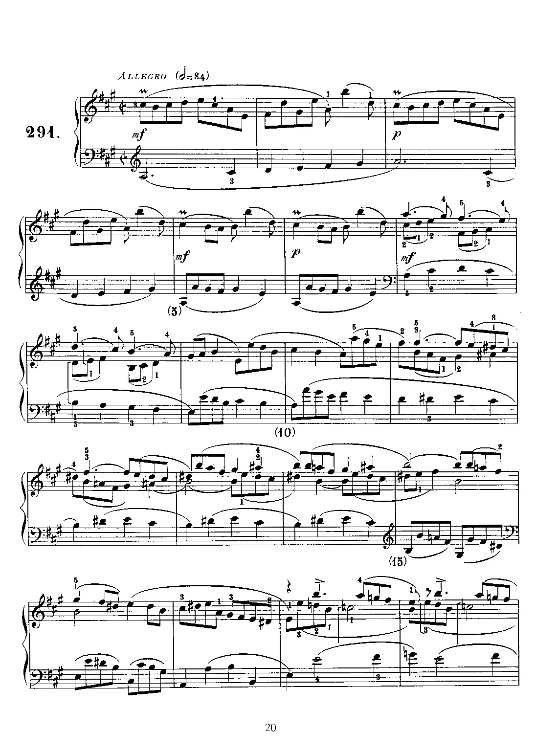 Keyboard Sonata in A major - Page 1