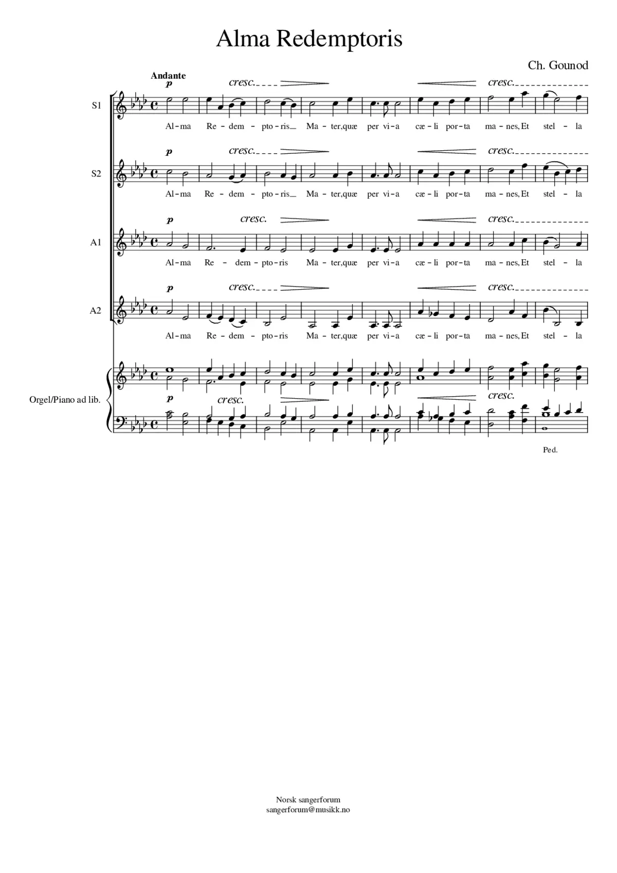 Alma redemptoris - Page 1