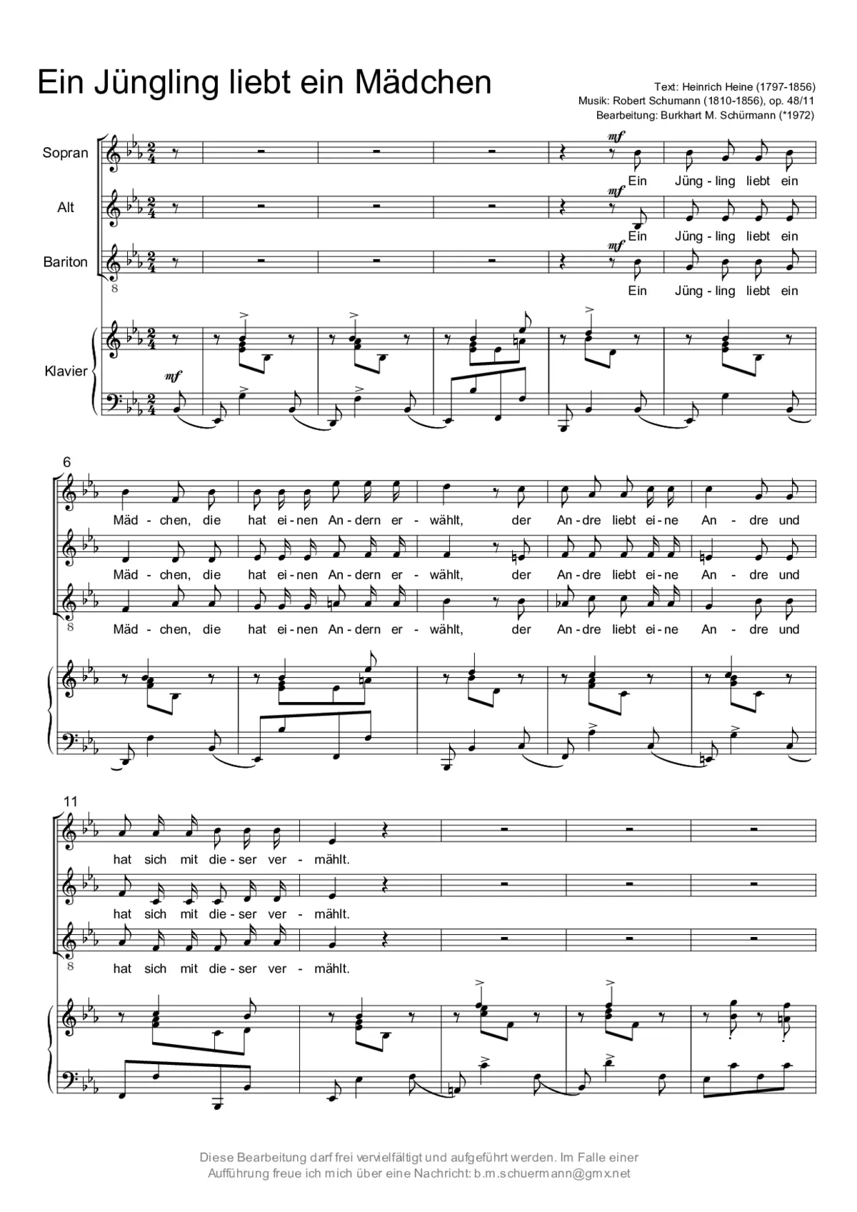 Ein Jüngling liebt ein Mädchen - Page 1